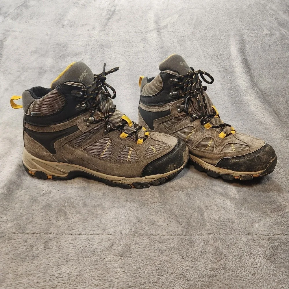 Hi-Tec Boots Mens 10.5 Gray Altitude Lite Waterproof Hiking Hi Tec Gorpcore - Picture 3 of 11